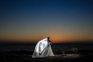 bridal sunset in paphos cyprus
